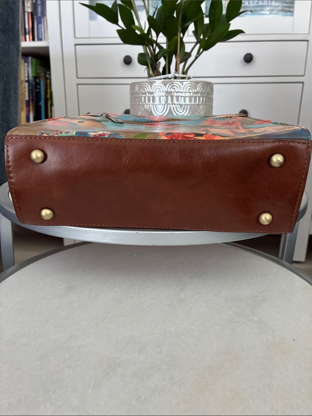 Patricia Nash Chauny Leather Satchel French Rivier - Picture 5 of 7
